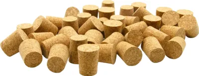 Produktbild von 50 x Mini Korkstopfen 16/14mm - Kleiner Flaschenkorken, Korken, Konischer Korkstopfen, Presskork