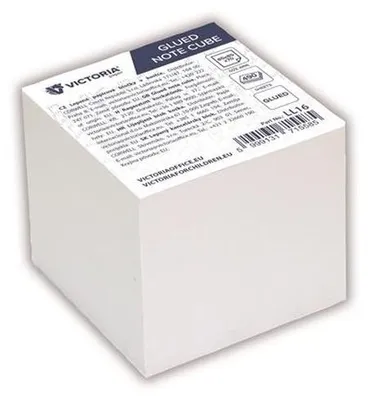 Obrázok produktu pre Papierové bloky, 85 x 85 x 70 mm, 490 listov, lepené, VICTORIA OFFICE