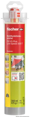 Produktbild von fischer Multifunktionsmörtel FIS VS Plus Low Speed, 300 ml