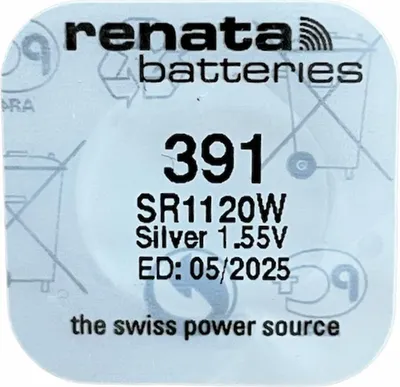 Zdjęcie produktu dla Renata 391 srebrny tlenek bateria SR1120W