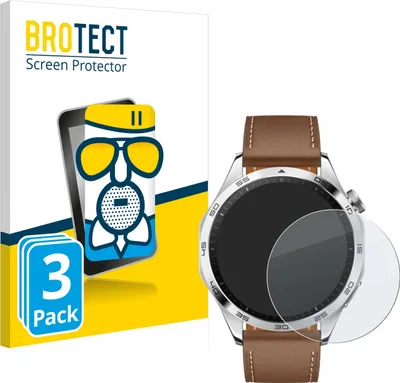 Produktbild von 3x BROTECT Entspiegelungs Schutzglas für Huawei Watch GT 4 (46mm) Schutzfolie Panzer Folie Glas Display Schutz matt