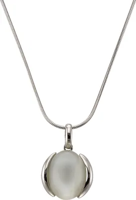 Produktbild von Zeeme Gemstones Halskette 925/- Sterling Silber 42+5cm weiß Mondstein weiß 500244743