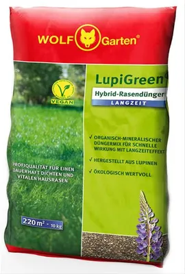 Immagine prodotto di WOLF-Garten 77AR1002650 LU-L 220 D/A LupiGreen® HYBRID-RASENDÜNGER LANGZEIT 1 St
