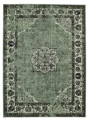 Zdjęcie produktu dla Dywan vintage - Wonder Zielony/Czarny