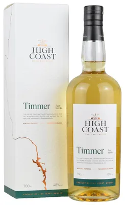 Produktbild von High Coast Timmer - Peat Smoke - Heavily Peated - First Fill Bourbon Cask Matured - Single Malt Whisky