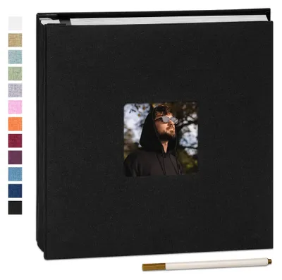 Immagine prodotto di Solidchoice - Album fotografico autoadesivo, 33 x 32 cm, con 60 pagine per foto e ricordi