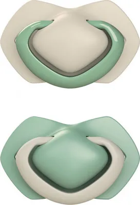 Produktbild von Canpolbabies Canpol Babys set von symmetrischen Silikon-Schnullerleuchten mit 0-6m reiner Farbe grn