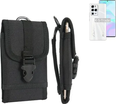 Produktbild von K-S-Trade Holster Handy Hülle kompatibel mit ZTE Axon 30 Ultra Holster Handytasche Gürtel Tasche Schutz Hülle Robust Outdoor schwarz