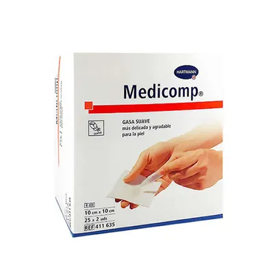 Produktbild von Hartmann Medicomp Soft Gauze 10X10cm 2x25 Units