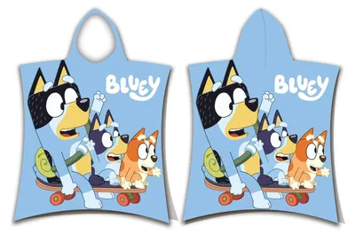 Productafbeelding van Bluey badjas-poncho - 50 x 115 cm voor kinderen