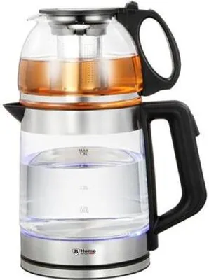 Produktbild von Elektrischer Teekocher mit Glas Kanne 1,8 L Wasserkocher Samowar B