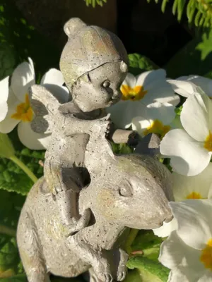 Produktbild von Elfe Pia mit Maus, Polyresin