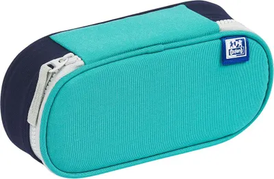 Imagen del producto de Estuche acolchado para bolígrafos en color turquesa vibrante y azul marino Oxford