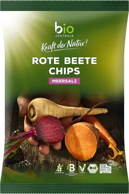 Immagine prodotto di Patatine croccanti alla barbabietola biologica - naturali e gustose da agricoltura biologica