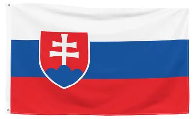 Produktbild von Printwear - Fahne, Polyester, Slowakei Republik LT3252 (150 cm x 90 cm) (Weiß/Blau/Rot)
