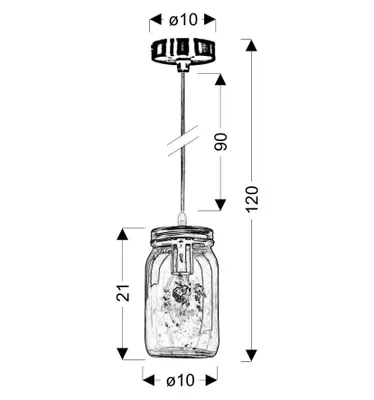 Immagine prodotto di Candellux JARS lampada a sospensione 31-42880 cromo