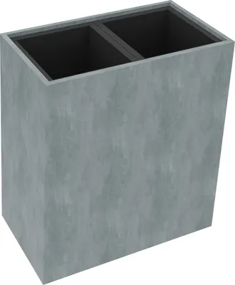 Produktbild von Pflanzgefäß 2er hoch B721xT380H800mm Beton