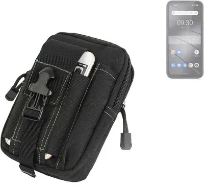 Produktbild von K-S-Trade Gürtel Tasche kompatibel mit Gigaset GX6 Pro Gürteltasche Holster Schutz Hülle Handy Hülle Smartphone outdoor Handy-Hülle schwarz