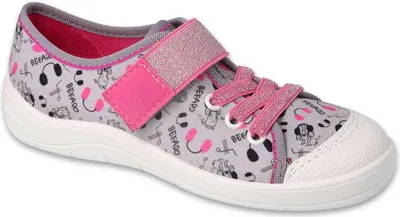Produktbild von Mädchen Canvas-Sneaker Befado 351Y024 Grau MUSIC, Klettverschluss