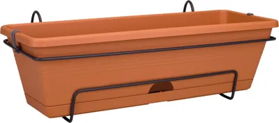 Produktbild von elho green basics Balkonkasten allin1 50cm - mild tonrot