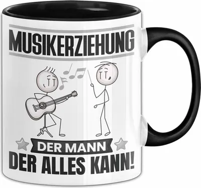 Produktbild von Musikerziehung Tasse Geschenk für Musikerziehung Der Mann Der Alles Kann Geschenkidee zum Geburtstag (Schwarz)