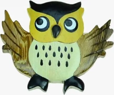 Produktbild von Magnet aus Holz, Eule,  Tiere Vogel Kühlschrankmagnete Vögel Tiere Waldtier