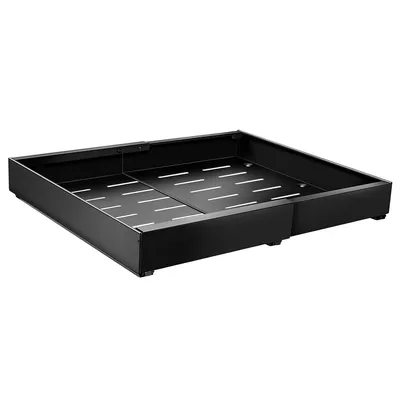 Produktbild von Verstellbarer Küchenregal, kein Bohren, ausziehbar, Kohlenstoffstahl, Schubladenablage für Schrank und Spüle, platzsparend