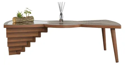 Zdjęcie produktu dla Stolik kawowy Stolik kawowy Stolik Sofa Oryginalny stolik do salonu Drewno Nowoczesny