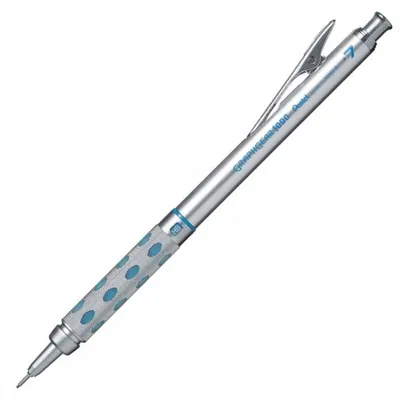 Produktbild von Pentel Graphgear 1000 Druckbleistift 0,7 mm HB silber-blau