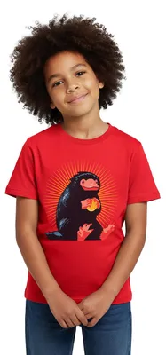 Produktbild von Spreadshirt Phantastische Tierwesen 3 Niffler Kinder T-Shirt, 110/116 (5-6 Jahre), Rot
