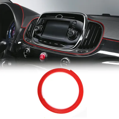 Immagine prodotto di Trim Stripes Profilo a scatto per interni auto, rosso, 3 mm x 1,5 mt