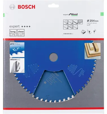 Zdjęcie produktu dla Bosch Expert for Wood - Kreissägeblatt - für Holz - 254 mm - 54 Zähne