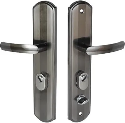 Produktbild von Breiter Griff für chinesische Türen, Nickel brüniert, links, FT-51 (KL BDA2-L), Abstand 68mm