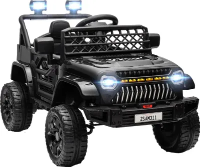 Obrázek produktu pro Elektrické auto pro děti, dálkové ovládání, dvojitý motor, černé