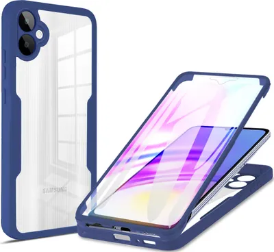 Produktbild von Schutzhülle für Samsung Galaxy A05, Eingebautem Displayschutz 360 Grad Komplettschutz Handyhülle Blau