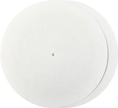 Immagine prodotto di Tappetino antiscivolo statico in vinile per giradischi, 11,6 pollici - 2 pezzi (bianco)