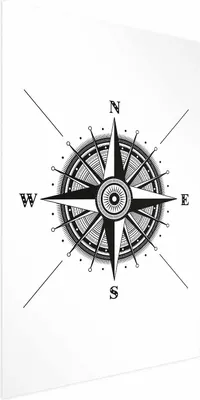 Produktbild von Posterpapier Poster - Compass 40x60 cm Text n-A-0737-ao-a
