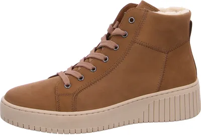 Produktbild von Gabor Damen Schnürstiefelette Braun Warmfutter Reißverschluss 5 cm Absatz