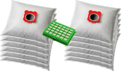 Obrázok produktu pre KOMA WB01PL - Sada príslušenstva pre vysávače Rowenta Compacteo ZR0039, 12ks vreciek, 1ks HEPA filter