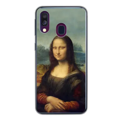 Produktbild von MuchoWow® Handyhülle Schutzhülle Hülle für Samsung Galaxy A40 Mona Lisa - Da Vinci - Gemälde Silikon Softcase Handy Hülle - Handy-Tasche