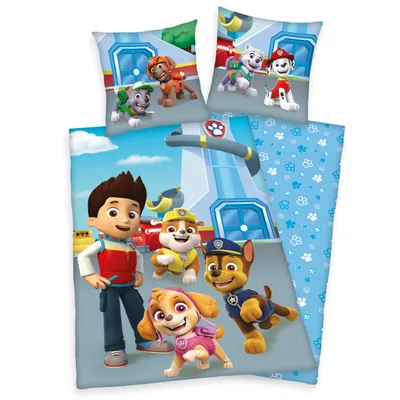 Produktbild von "Paw Patrol" Bettwäsche, 100% Baumwolle ( Linon ), 80x80 cm + 135x200 cm