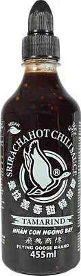 Produktbild von FLYING GOOSE Chilisauce, Sriracha Black (Tamarinde) 455ml