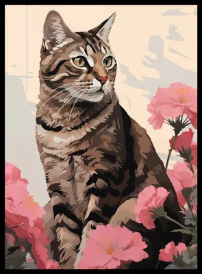 Produktbild von Plakat 40x55cm Porträt der Katzen-Seele