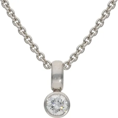 Produktbild von JuwelmaLux Anhänger 750 Weißgold mit Brillant JL30-02-1481