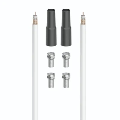 Obrázok produktu pre Hama 00205042, 20 m, Koaxiálny, Koaxiálny, Biela