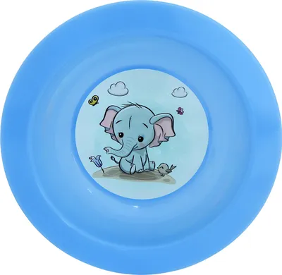 Produktbild von Kinder-Tiefteller 17,3 cm, Elefant, Kunststoff Mix