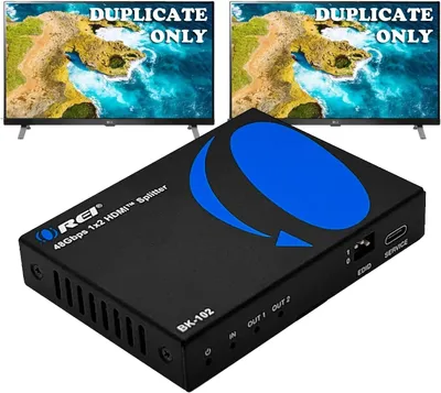 Produktbild von OREI HDMI-Splitter, 8K, 1 x 2, spiegelnd, jedes HDMI-Signal UltraHD unterstützt