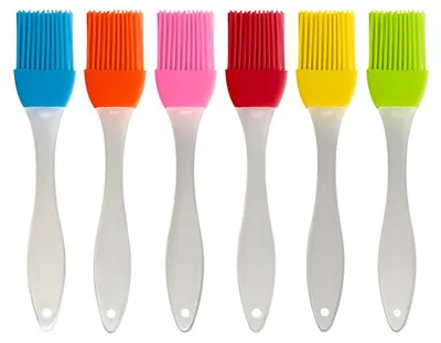 Produktbild von NEU 6 Stücke Silikonpinsel Küchenpinsel Backpinsel Bratenpinsel Kochpinsel Grillpinsel