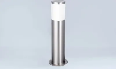 Produktbild von Kompakte Außenstandleuchte 296-500-SN Edelstahl-Optik mit E27 Fassung 50 cm