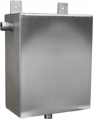 Produktbild von Offenes Ausdehnungsgefäß Heizung 16 l Edelstahl V2A 25×40×16 cm Überlaufgefäß